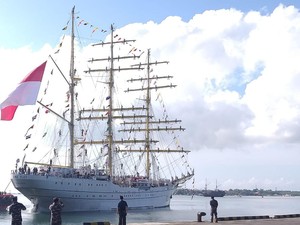 KRI Bima Suci Merapat di Pelabuhan Benoa Bali, Bawa 3 Misi Khusus