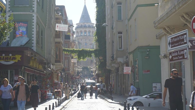 Menara Galata Menara Galata di kota Istanbul, Turki