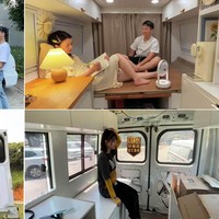 Meski belum menikah, Zhang Xi dan kekasihnya, Hu Anyuan, memutuskan untuk hidup bersama. Namun, kediaman mereka bukan seperti rumah pada umumnya karena mereka tinggal di sebuah karavan. (Foto: Twitter)