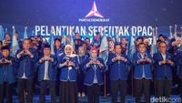 Turut hadir unsur DPP Partai Demokrat seperti Herman Khaeron, Melani Leimena Suharli, dan Andi Arief. 