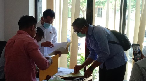 Penggeledahan di Kantor Disdag Mataram