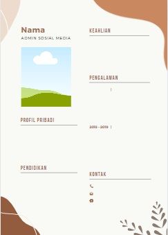 Contoh portofolio kerja.