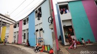 Sebanyak 136 unit hunian dibangun untuk tempat tinggal korban kebakaran Pasar Gembrong.