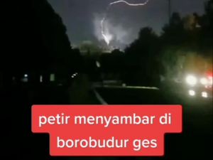 Viral Video Petir Sambar Candi Borobudur, Ini Faktanya