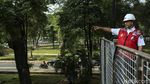 Sambil Gowes, Anies Resmikan Taman Semanggi