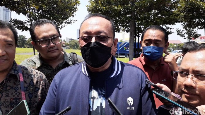 Dirut PT Ahmad Hadian Lukita di Polda Jatim