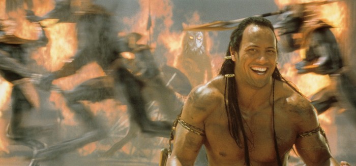 Dwayne Johnson Dwayne Johnson saat tampil di The Mummy Return (2001).