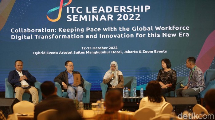 Seminar kepemimpinan digelar di Jakarta, Rabu (12/10). Seminar yang digelar oleh Internasional Test Center ini menghadirkan Rektor Universitas Pembangunan Jaya.