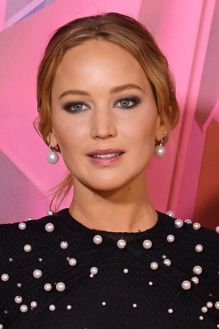 LONDON, ENGLAND - OCTOBER 08: Jennifer Lawrence attends the European Premiere of 