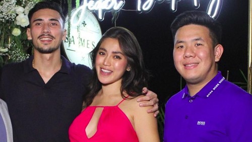 Steven foto bersama Jessica Iskandar