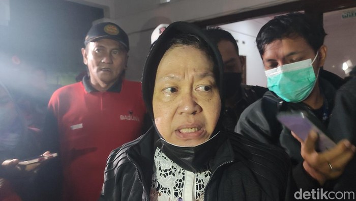 Mensos Risma meninjau longsor di Gang Barjo, Bogor