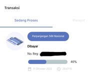 Perpanjang SIM Online tapi Statusnya 40%, Apa Artinya?