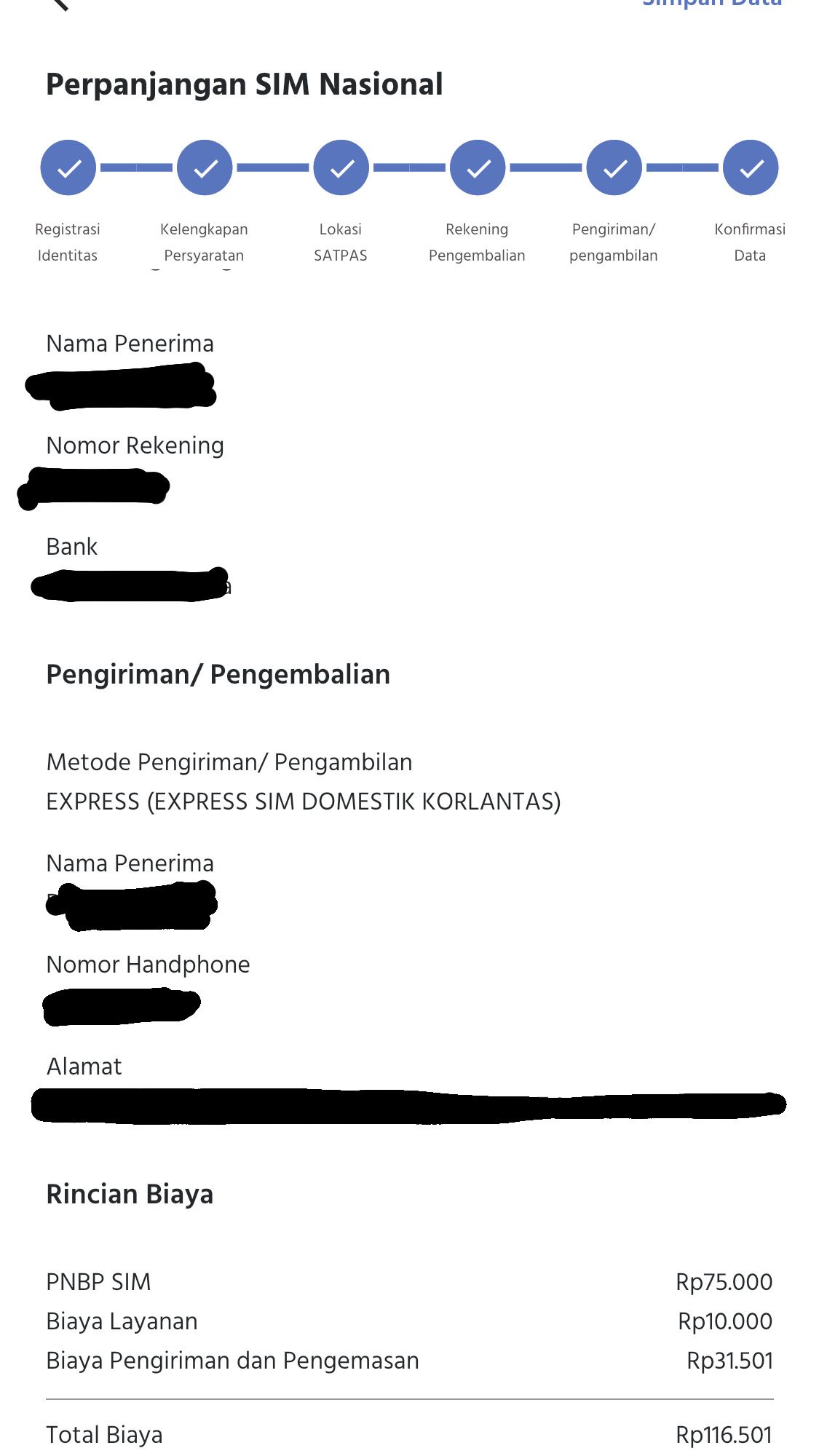 Perpanjangan SIM Online