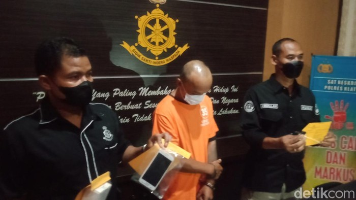 Polres Klaten rilis tersangka penjambretan BLT BBM, Rabu (12/10/2022).