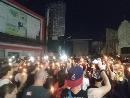 Suasana puncak peringatan dua dekade Bom Bali di Ground Zero, Legian, Kuta pada Rabu (12/10/2022).
