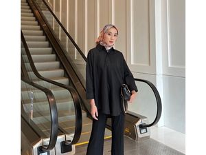 Ini 5 Padu Padan Slit Pants dengan Hijab, Bisa Bikin Semakin Langsing