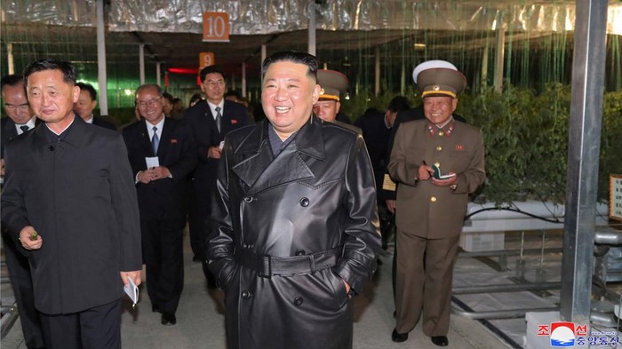 North Koreas leader Kim Jong Un attends the opening ceremony of the Ryonpho Greenhouse Farm to mark the anniversary of the founding of the ruling Workers Party, in North Korea, in this undated photo released on October 11, 2022 by North Koreas Korean Central News Agency (KCNA). KCNA via REUTERS ATTENTION EDITORS - THIS IMAGE WAS PROVIDED BY A THIRD PARTY. REUTERS IS UNABLE TO INDEPENDENTLY VERIFY THIS IMAGE. NO THIRD PARTY SALES. SOUTH KOREA OUT. NO COMMERCIAL OR EDITORIAL SALES IN SOUTH KOREA.      TPX IMAGES OF THE DAY