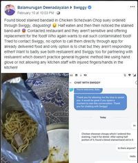Temuan plester luka di makanan