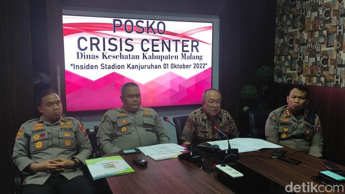 Bid Dokkes Polda Jatim dan Dinkes Pemkab Malang gelar jumpa pers