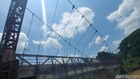 Menurut warga jembatan di daerah Juwero ada dua namun yang satunya berada di dusun lain dan jauh lokasinya. Foto: Saktyo Dimas R/detikJateng