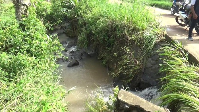 Lokasi pengendara hilang terbawa arus Sungai Curugagung dan Sungai Ciasem.