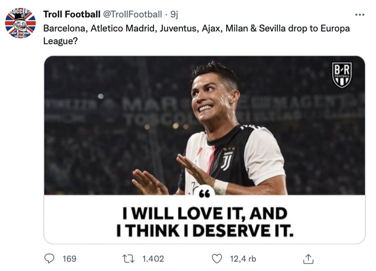 Klub-klub besar yang tampil di Liga Champions terancam terlempar ke Liga Eropa.
