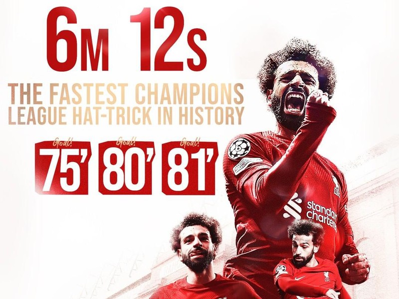 Meme Mohamed Salah Pecah Rekor Hattrick Tercepat