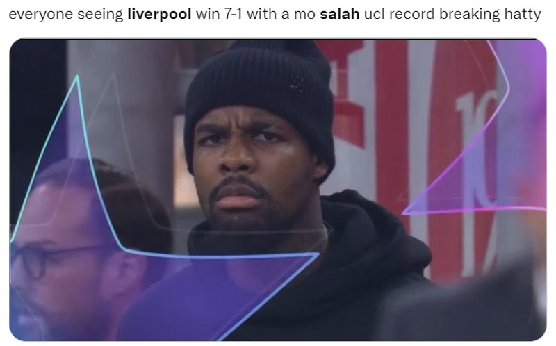 Meme Mohamed Salah Pecah Rekor Hattrick Tercepat