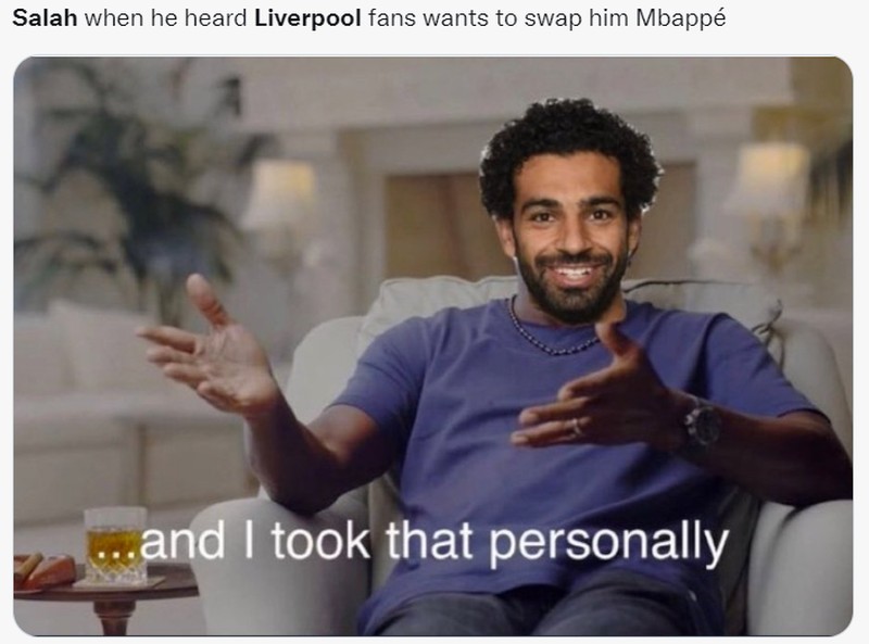 Meme Mohamed Salah Pecah Rekor Hattrick Tercepat