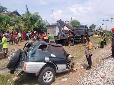 Penampakan Taruna Terbelah Tertabrak Kereta Api Tewaskan 2 Penumpang
