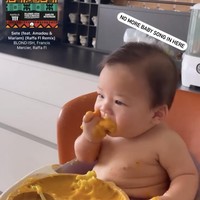 Mmberikan anaknya MPASI dengan metode BLW, Nikita Willy pun menuai pro dan kontra dari para netizen. Beberapa terlihat kagum dan mendukung sementara lainnya justru sebaliknya. Mereka justru takut jika baby Izz tersedak karena makan tanpa disuapi dan tekstur makanannya tidak halus. Foto: Instagram/@nikitawillyofficial94