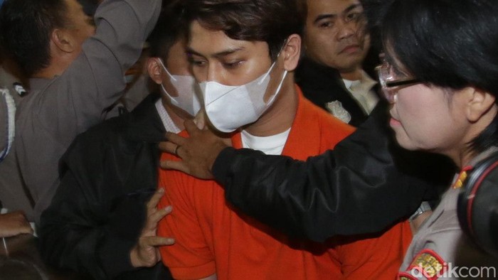 Rizky Billar saat ditemui di Polres Jakarta Selatan.