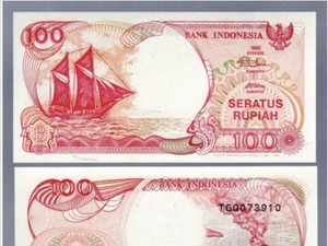 Punya Uang Kertas Rp 100 Pinisi Cetakan 1992? Wow, Dijual Laku Segini Lho