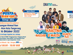 Pesta Rakyat Simpedes 2022 Digelar di Tangerang, Ada DMasiv-Kahitna!