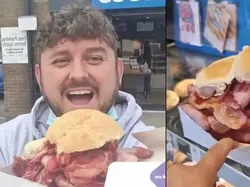 Pesan Menu Terbesar, Pria Ini Dapat Burger Seukuran Wajahnya