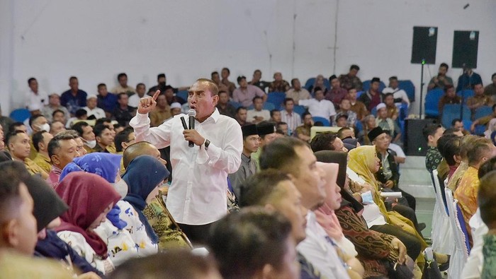 Gubsu Edy saat acara di Madina