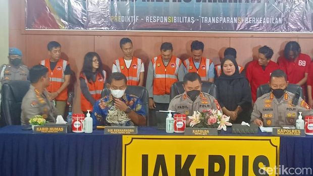 Konferensi pers Kapolda Metro Jaya terkait pemberantasan narkoba