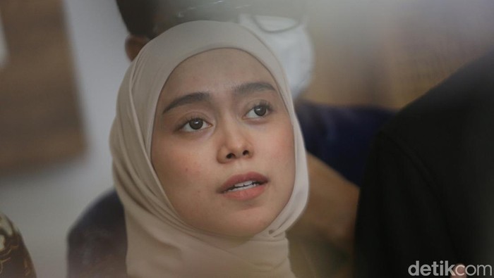Lesti Kejora saat ditemui di Polres Jakarta Selatan.