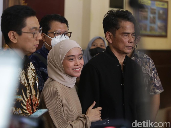 Lesti Kejora saat ditemui di Polres Jakarta Selatan.