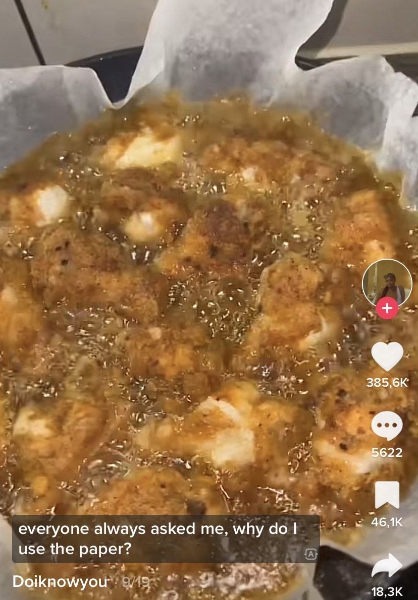 Masak Ayam Goreng Pakai Kertas Roti