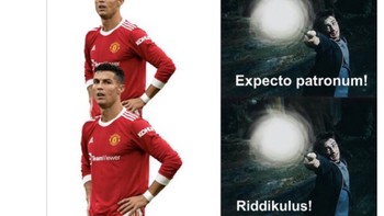 CR7 sampai kesulitan belum mencetak gol ke klub asal Siprus itu. Foto: Twitter