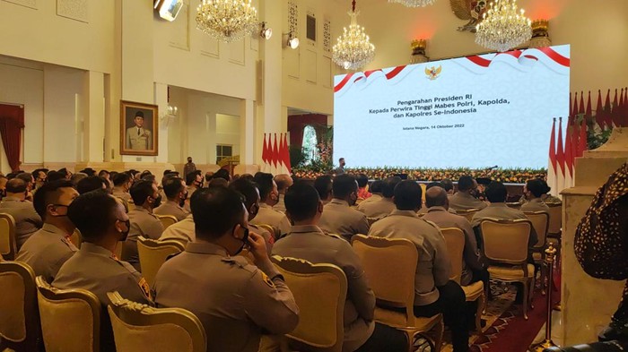 Pejabat Polri se-Indonesia Berkumpul di Istana Negara