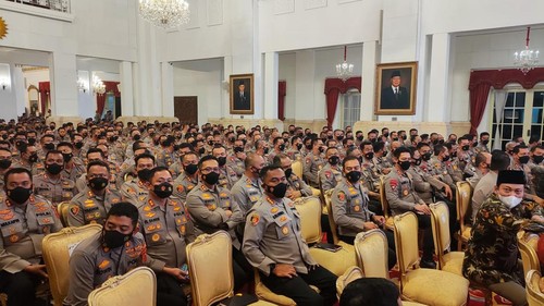 Pejabat Polri se-Indonesia Berkumpul di Istana Negara