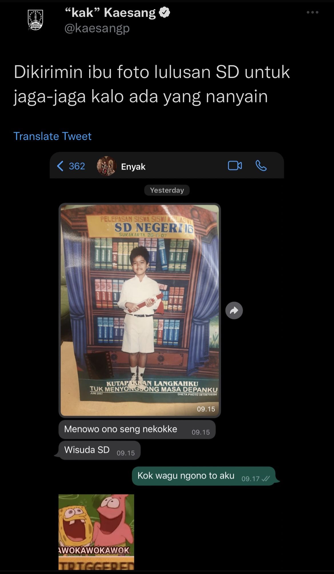 Percakapan Kaesang dan Iriana Jokowi Percakapan Kaesang dan Iriana Jokowi