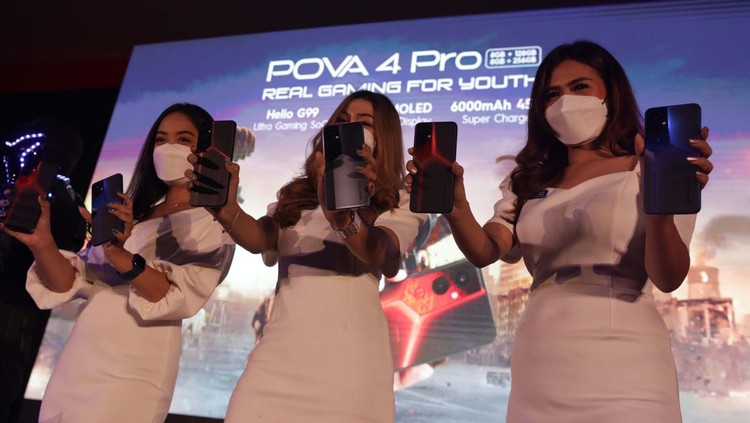 Tecno Indonesia memperkenalkan smartphone terbarunya untuk seri Tecno Pova 4. Smartphone gaming dengan spesifikasi mumpuni ini dijual dengan harga 3 jutaan.
