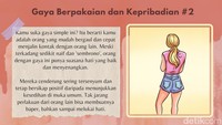 Meski terlihat seksi, ternyata orang dengan outfit sederhana punya sifat yang ramah dan periang lho. Foto: Fadilla Namira/detikHealth