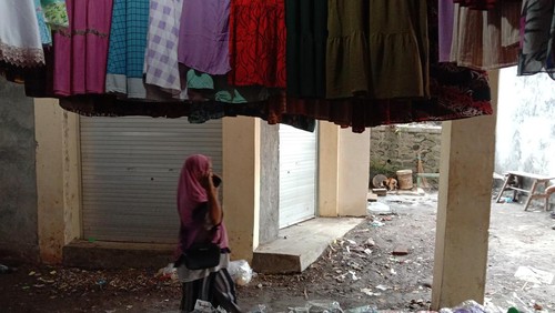 Toko yang diduga menjadi lokasi OTT di Pasar ACC Ampenan, Mataram, NTB, Jumat (14/10/2022).