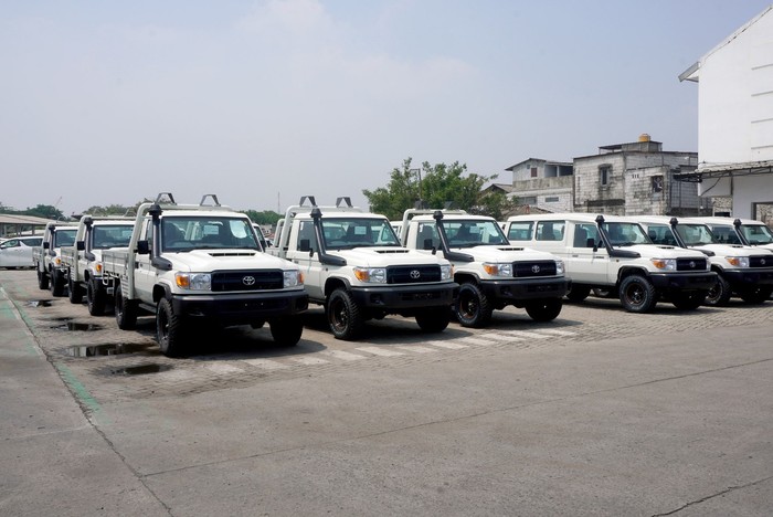 Toyota Land Cruiser jadi kendaraan operasional Freeport.