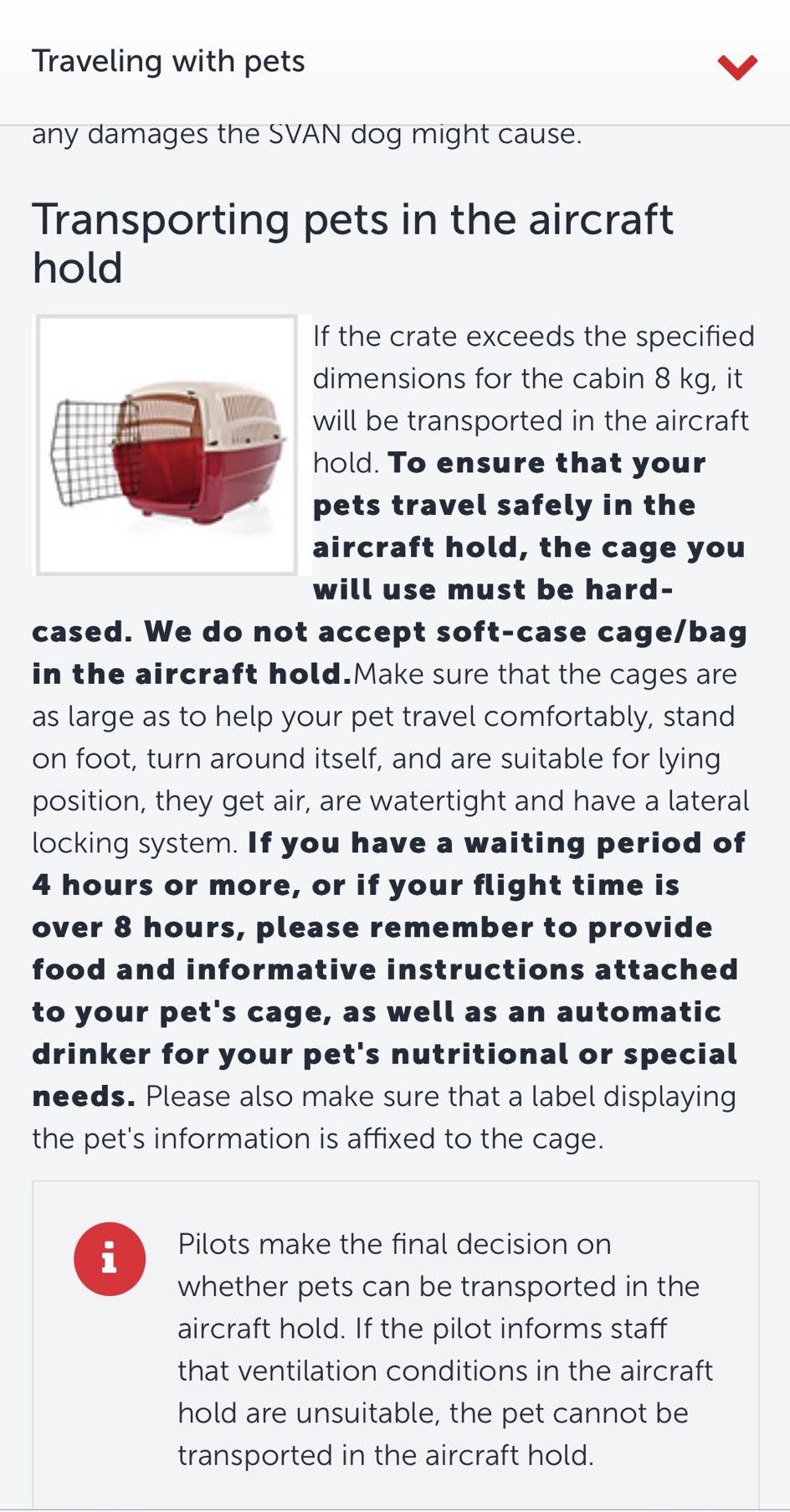 Traveling with Pets Turkish Airlines