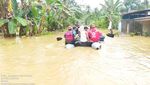 Banjir Luapan Sungai di Desa Sitiarjo Malang